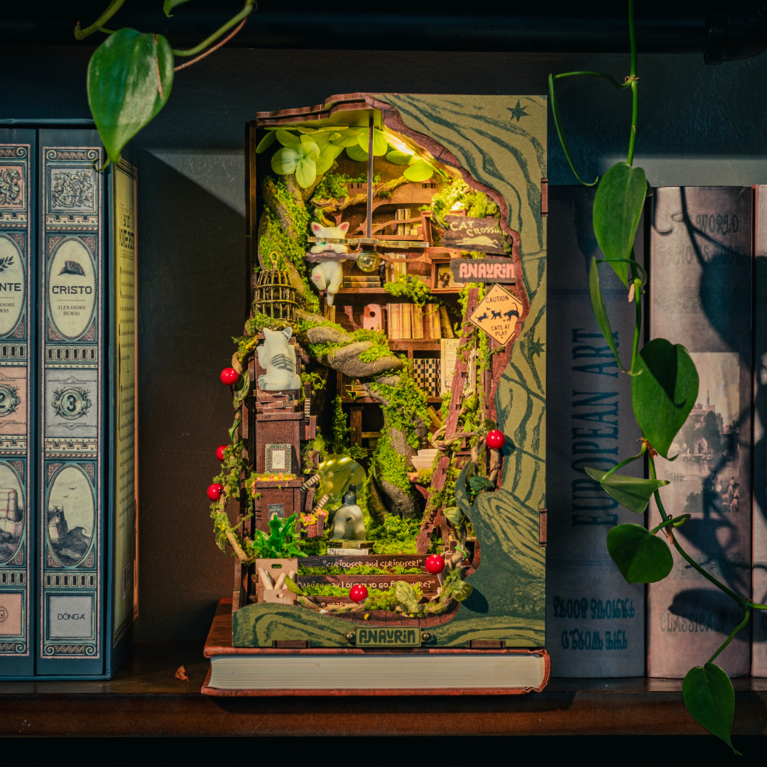 Cats Crossing book nook