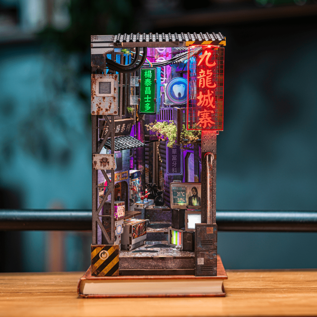 Kowloon Walled City 2049 Book Nook Kit alternate view