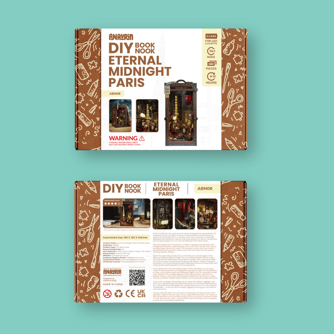 Eternal Midnight Paris Book Nook Kit | Limited Edition - 图片 14